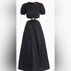 Staud Black Cutout Maxi Dress Size Small